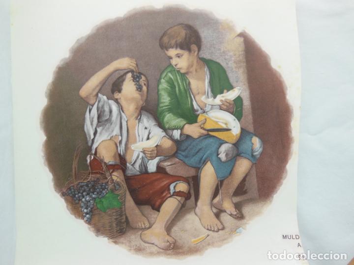 Antig&uuml;edades: CALCA CER&Aacute;MICA (Calcoman&iacute;a Vitrificable) NI&Ntilde;OS COMIENDO UVAS MURILLO. MULDER & ZOON NV Amsterd