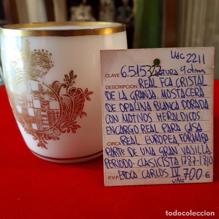 Antig&uuml;edades: OPALINA DE CRISTAL DE LA GRANJA - Foto 2