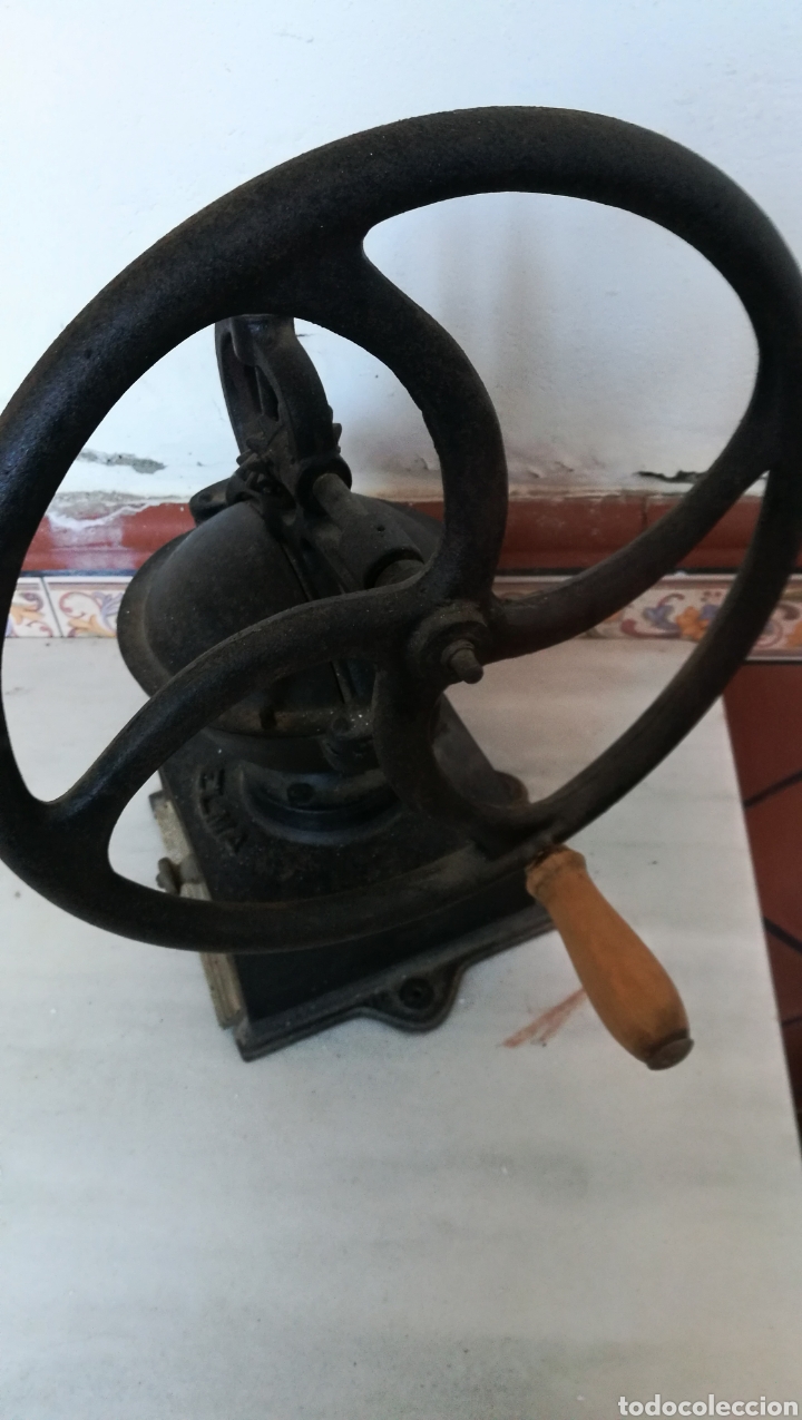 Antig&uuml;edades: ANTIGUO MOLINILLO DE CAFE MARCA ELMA - Foto 3