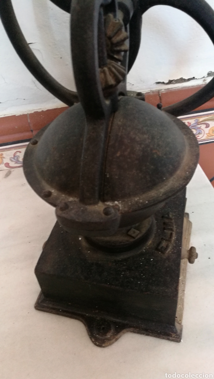 Antig&uuml;edades: ANTIGUO MOLINILLO DE CAFE MARCA ELMA - Foto 7