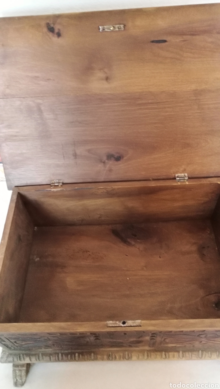 Antig&uuml;edades: CAJA MADERA TODA TALLADA - Foto 6