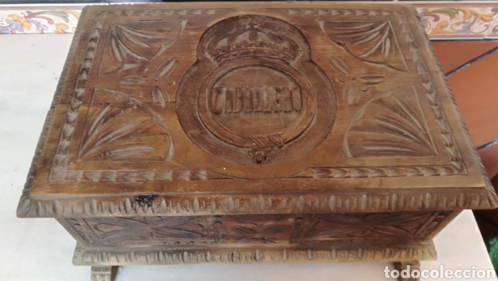 Antig&uuml;edades: CAJA MADERA TODA TALLADA - Foto 1