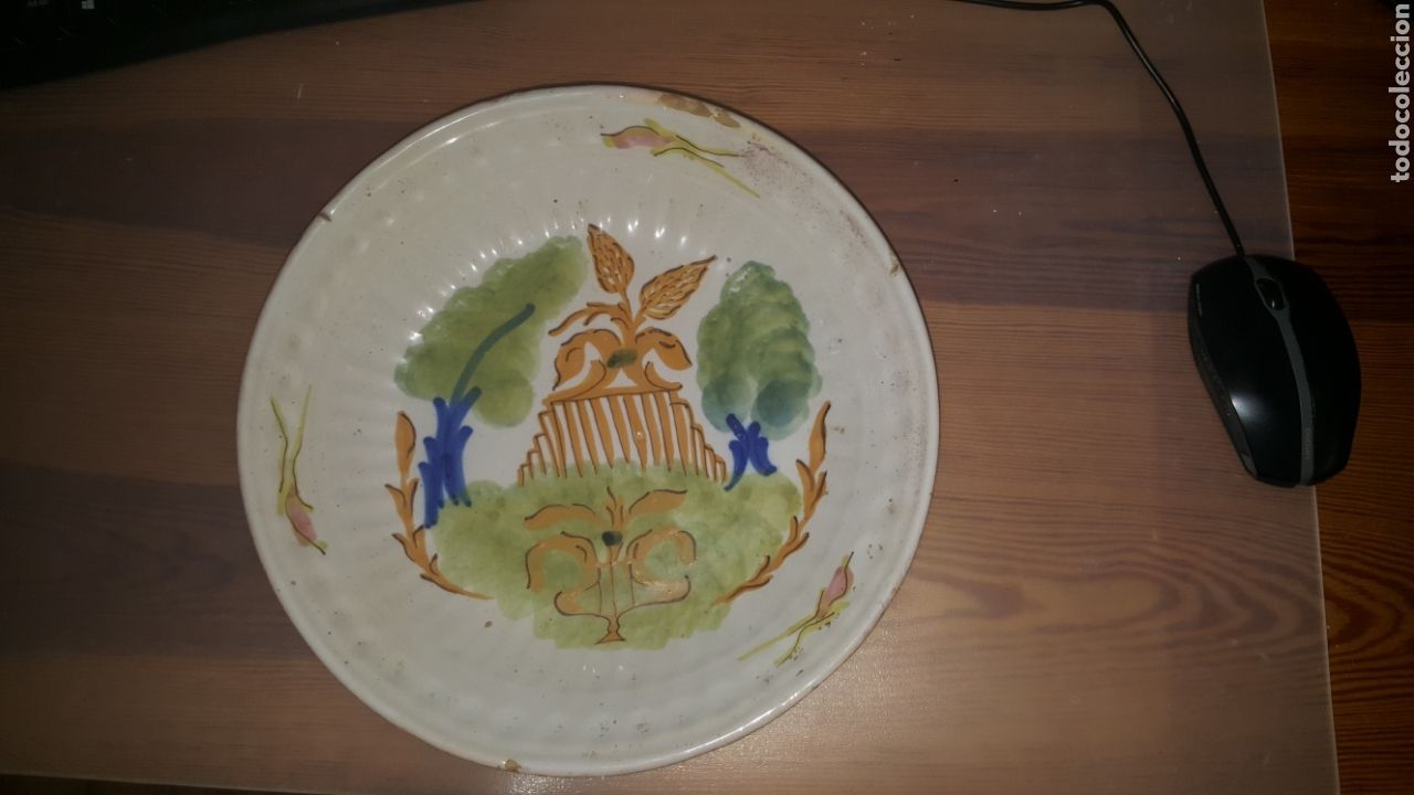 Antig&uuml;edades: PLATO DE MANISES XVIII - Foto 1