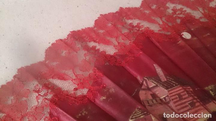Antig&uuml;edades: ABANICO PINTADO A MANO - Foto 7