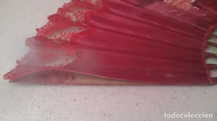 Antig&uuml;edades: ABANICO PINTADO A MANO - Foto 9