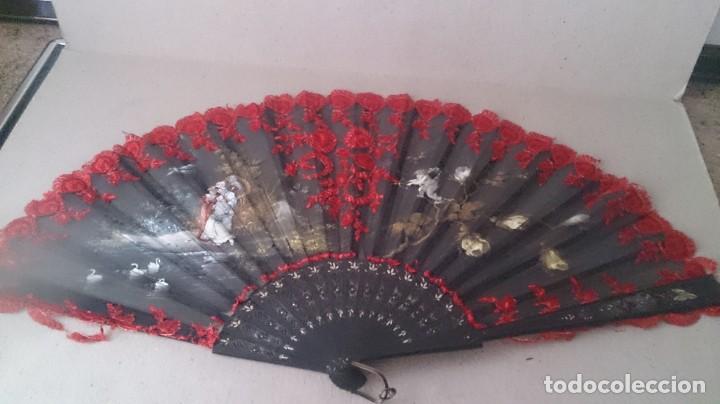 Antig&uuml;edades: ABANICO PINTADO A MANO - Foto 1