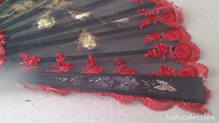 Antig&uuml;edades: ABANICO PINTADO A MANO - Foto 12