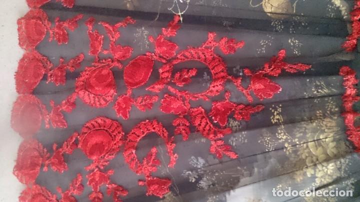 Antig&uuml;edades: ABANICO PINTADO A MANO - Foto 17