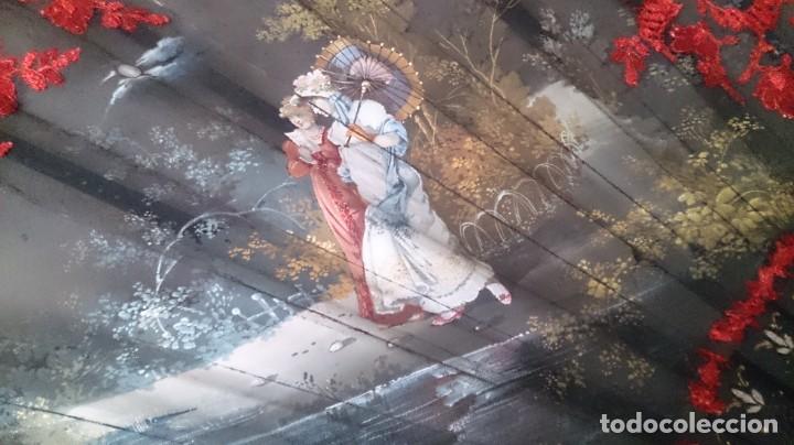 Antig&uuml;edades: ABANICO PINTADO A MANO - Foto 19