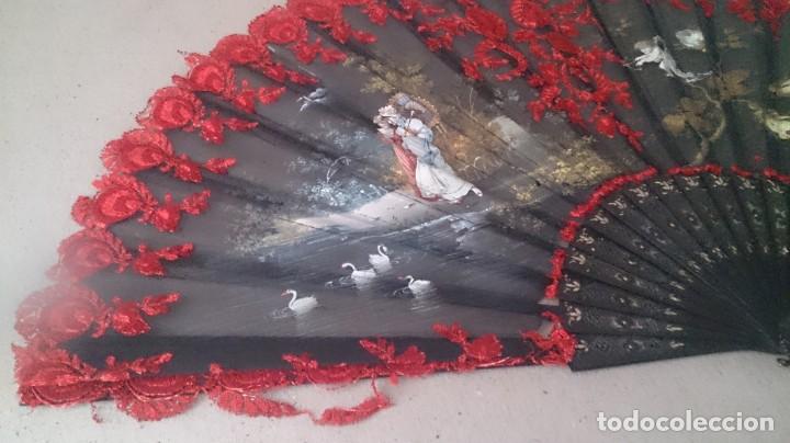 Antig&uuml;edades: ABANICO PINTADO A MANO - Foto 20