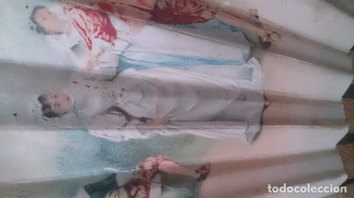 Antig&uuml;edades: ABANICO PINTADO A MANO - Foto 8