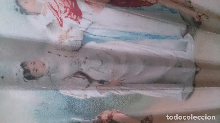 Antig&uuml;edades: ABANICO PINTADO A MANO - Foto 9