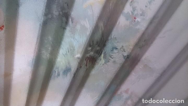 Antig&uuml;edades: ABANICO PINTADO A MANO - Foto 14