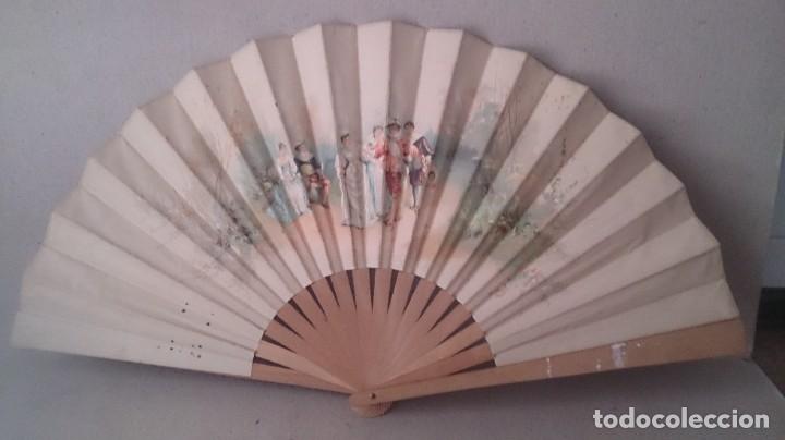 Antig&uuml;edades: ABANICO PINTADO A MANO - Foto 18