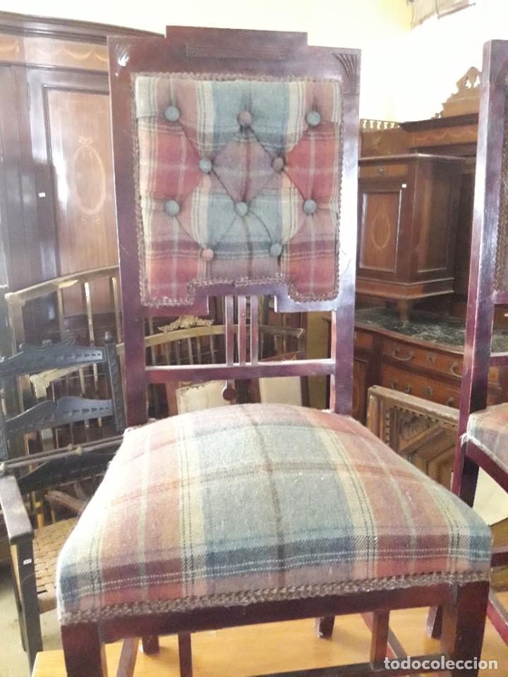 Antig&uuml;edades: Pareja de sillas - Foto 2