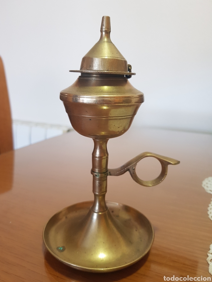 Antig&uuml;edades: Capuchina , L&aacute;mpara de aceite , bronce - Foto 1