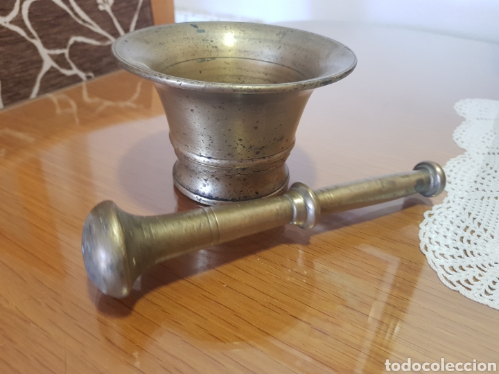 Antig&uuml;edades: Mortero , Almirez de bronce macizo - Foto 2