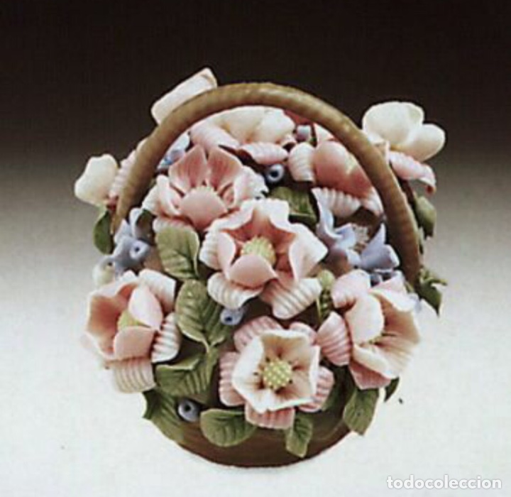 Antig&uuml;edades: REF: 01001295 &ldquo;CESTA DE FLORES N&ordm;. 4-B&rdquo; LLADR&Oacute; - Foto 1