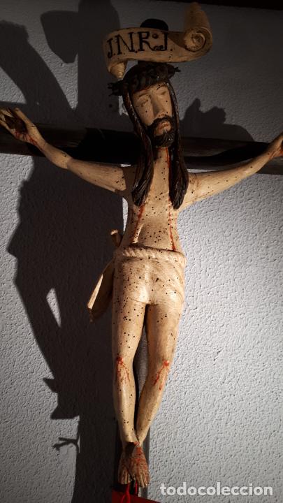 Antig&uuml;edades: CRUCIFICADO. TALLA ANTIGUA. - Foto 2