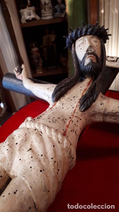 Antig&uuml;edades: CRUCIFICADO. TALLA ANTIGUA. - Foto 6