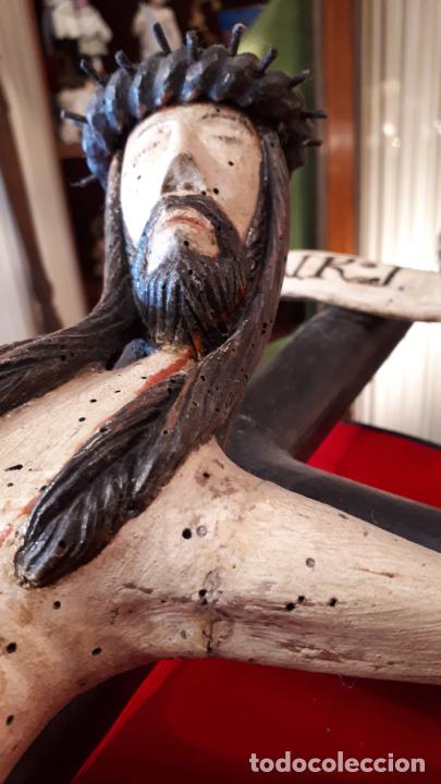 Antig&uuml;edades: CRUCIFICADO. TALLA ANTIGUA. - Foto 7