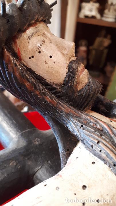 Antig&uuml;edades: CRUCIFICADO. TALLA ANTIGUA. - Foto 8