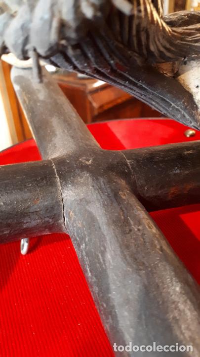 Antig&uuml;edades: CRUCIFICADO. TALLA ANTIGUA. - Foto 11