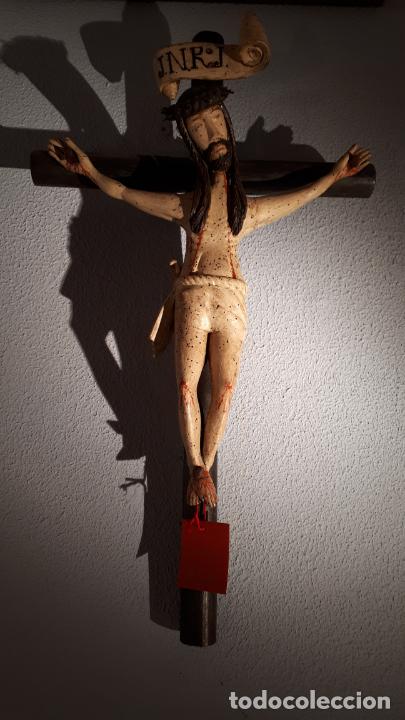 Antig&uuml;edades: CRUCIFICADO. TALLA ANTIGUA. - Foto 1