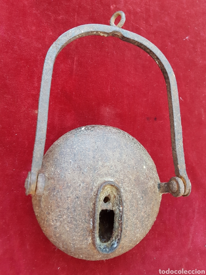 Antig&uuml;edades: Antiguo carburo de sapo forja - Foto 1