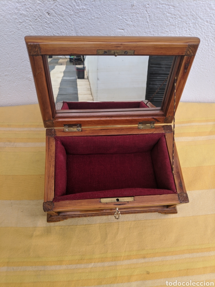 Antig&uuml;edades: Caja joyero roble - Foto 4