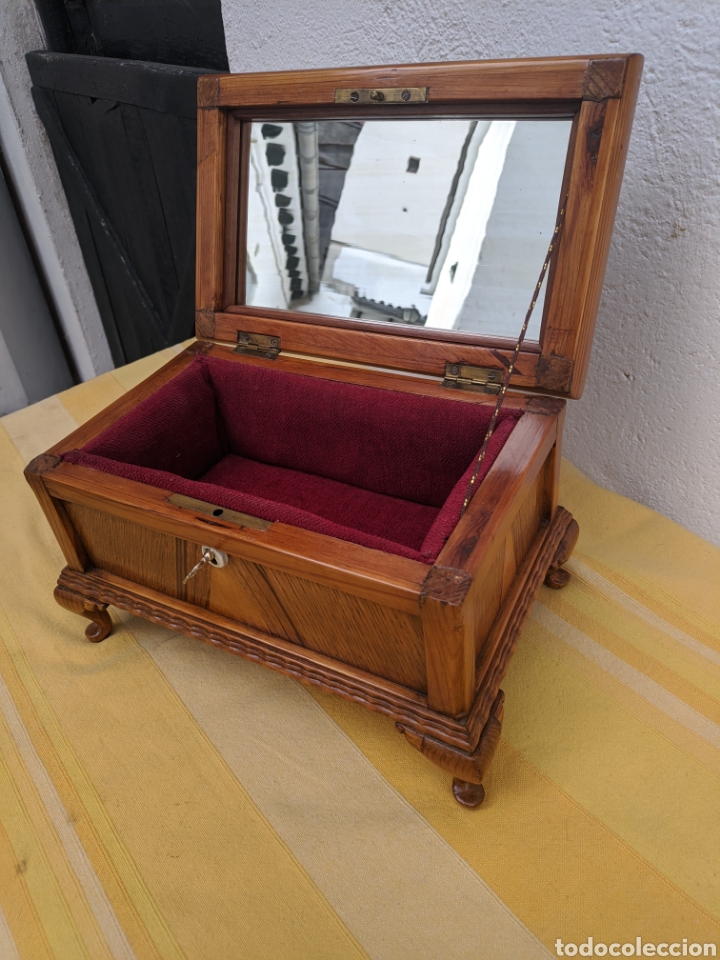 Antig&uuml;edades: Caja joyero roble - Foto 5