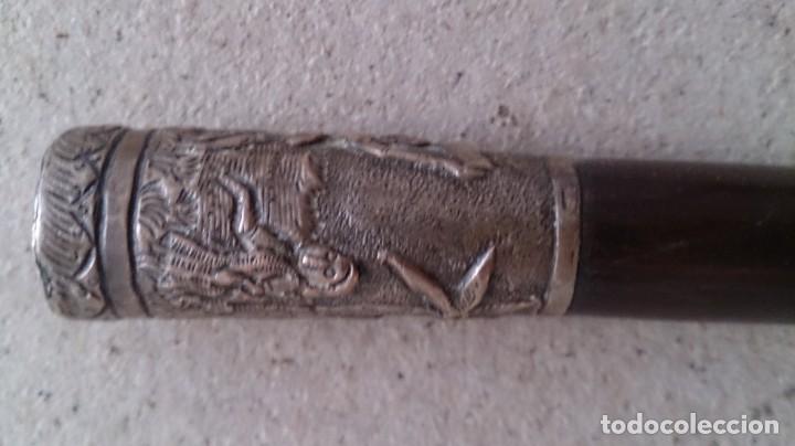 Antig&uuml;edades: BASTON DE MANDO DE PLATA 925. 85 CTMS - Foto 4