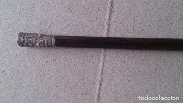 Antig&uuml;edades: BASTON DE MANDO DE PLATA 925. 85 CTMS - Foto 7