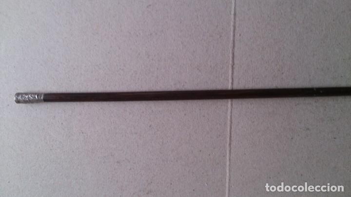 Antig&uuml;edades: BASTON DE MANDO DE PLATA 925. 85 CTMS - Foto 8