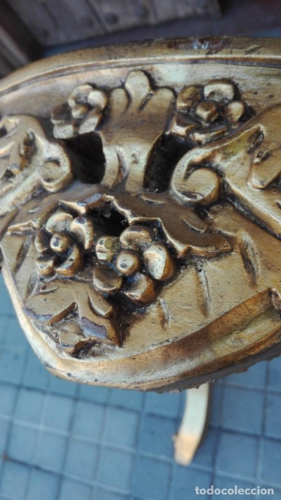 Antig&uuml;edades: Mesa ESTILO LUIS 15 dorada - Foto 8