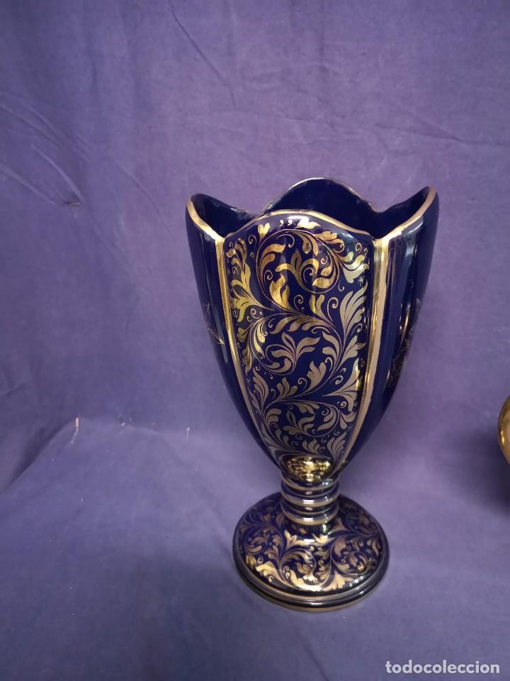 Antig&uuml;edades: CONJUNTO EN PORCELANA AZUL COBALTO - Foto 3