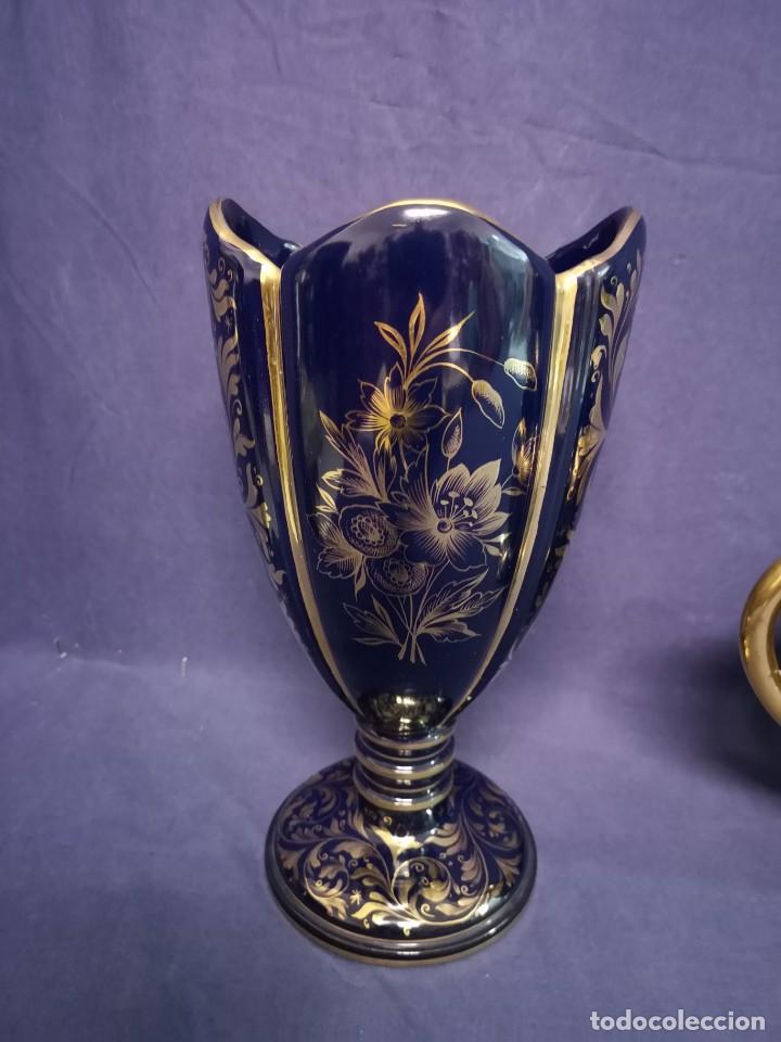 Antig&uuml;edades: CONJUNTO EN PORCELANA AZUL COBALTO - Foto 8