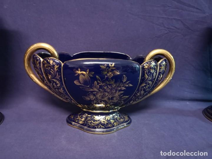 Antig&uuml;edades: CONJUNTO EN PORCELANA AZUL COBALTO - Foto 10