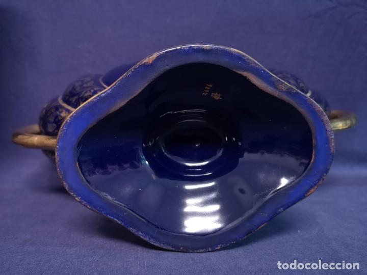 Antig&uuml;edades: CONJUNTO EN PORCELANA AZUL COBALTO - Foto 11