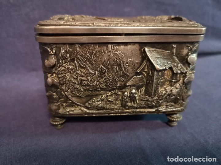 Antig&uuml;edades: CAJA FRANCESA PLATEADA - Foto 2