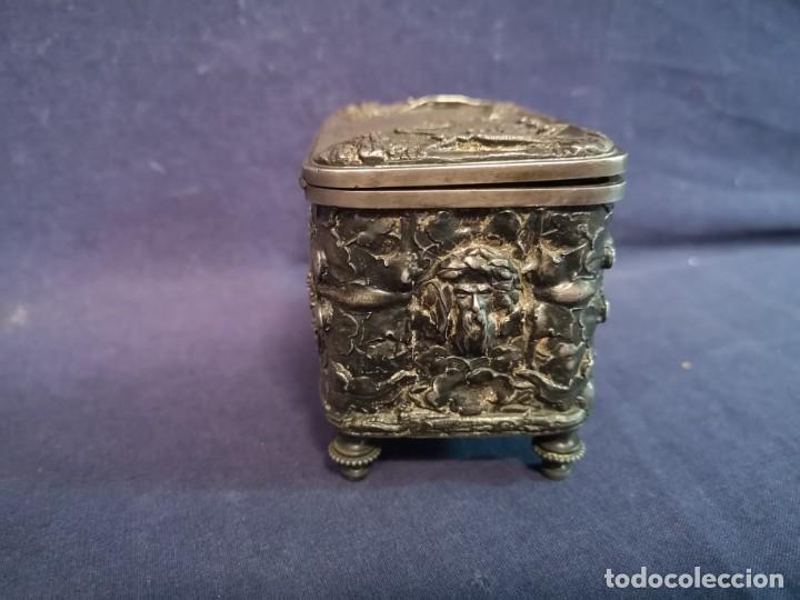 Antig&uuml;edades: CAJA FRANCESA PLATEADA - Foto 3