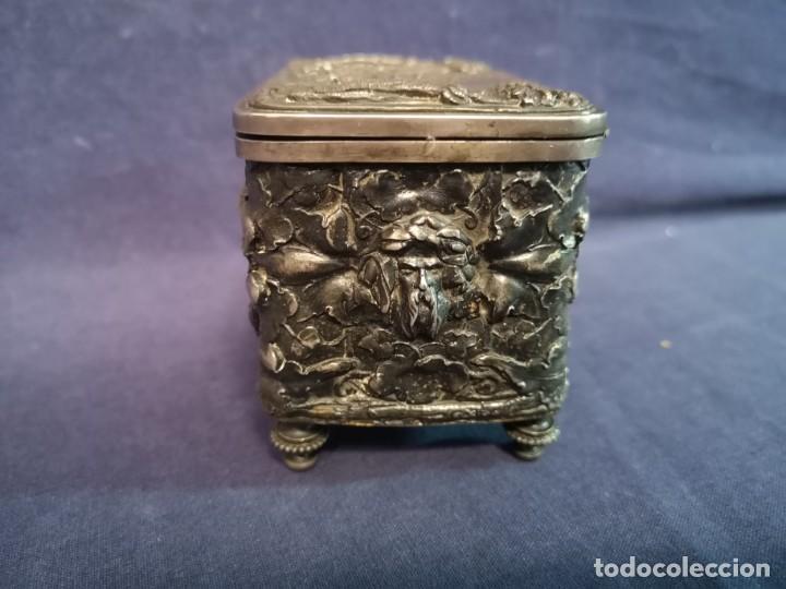 Antig&uuml;edades: CAJA FRANCESA PLATEADA - Foto 5