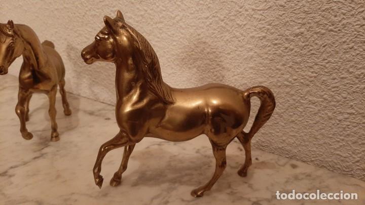 Antig&uuml;edades: Antiguas figuras de Caballos de bronce - Foto 2