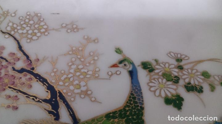 Antig&uuml;edades: BONITO PLATO ORIENTAL DE AVES Y RAMAS - Foto 5