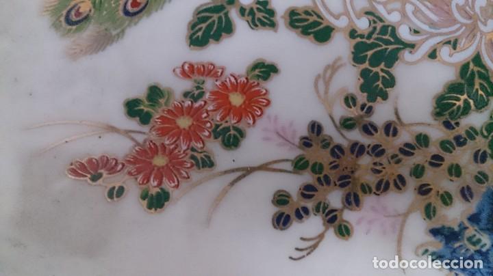 Antig&uuml;edades: BONITO PLATO ORIENTAL DE AVES Y RAMAS - Foto 7