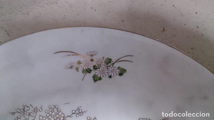 Antig&uuml;edades: BONITO PLATO ORIENTAL DE AVES Y RAMAS - Foto 8