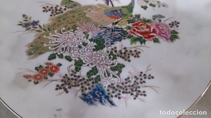 Antig&uuml;edades: BONITO PLATO ORIENTAL DE AVES Y RAMAS - Foto 9