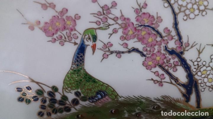 Antig&uuml;edades: BONITO PLATO ORIENTAL DE AVES Y RAMAS - Foto 10