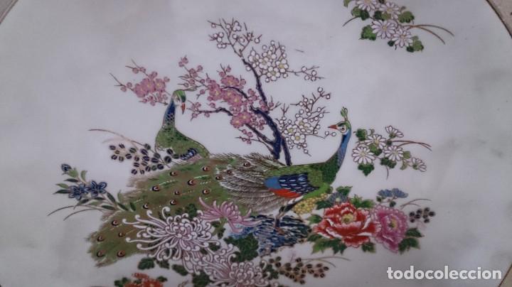 Antig&uuml;edades: BONITO PLATO ORIENTAL DE AVES Y RAMAS - Foto 12