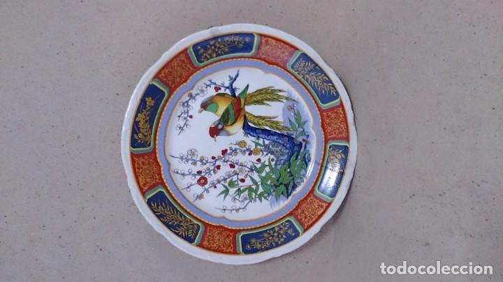 Antig&uuml;edades: BONITO PLATO ORIENTAL DE PAJAROS - Foto 1